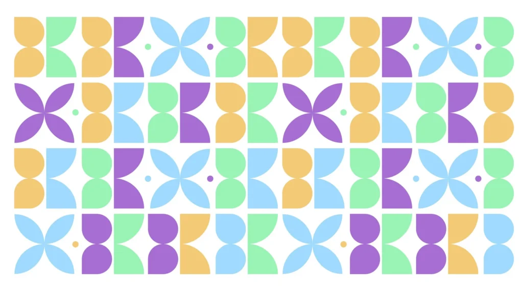 BKA Virtual abstract geometric pattern with pastel colors