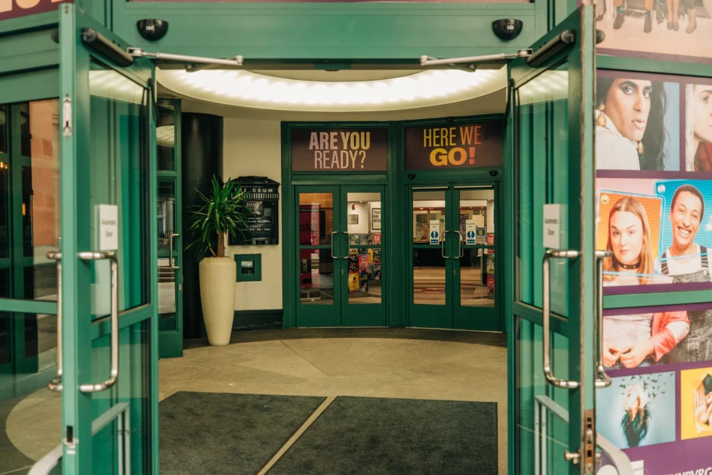 Entrance to TravFest 2022 with "Are You Ready?" and "Here We Go!" signs
