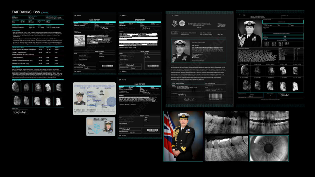 Fairbanks Bob (More) and Naval Personnel file with dental records