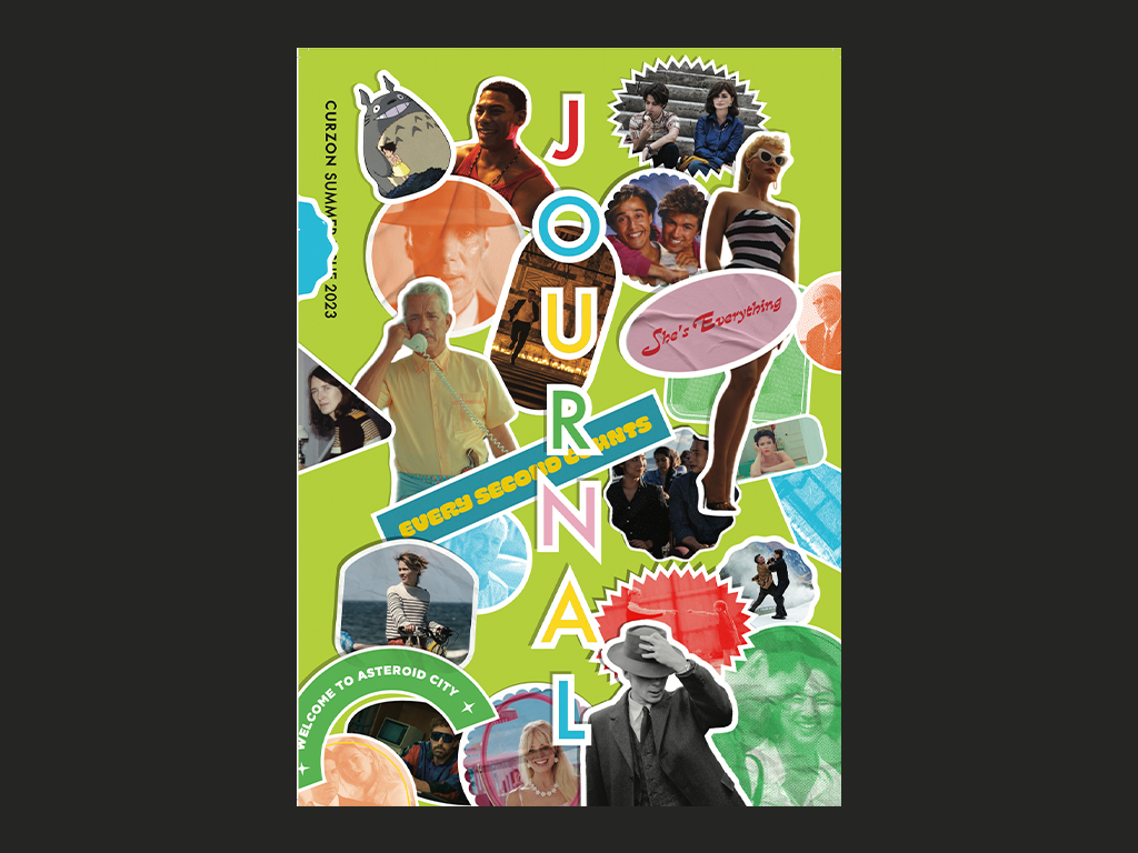 Curzon Journal cover art with collage of film stills, text "JOURNAL", and "EVERY SECOND COUNTS