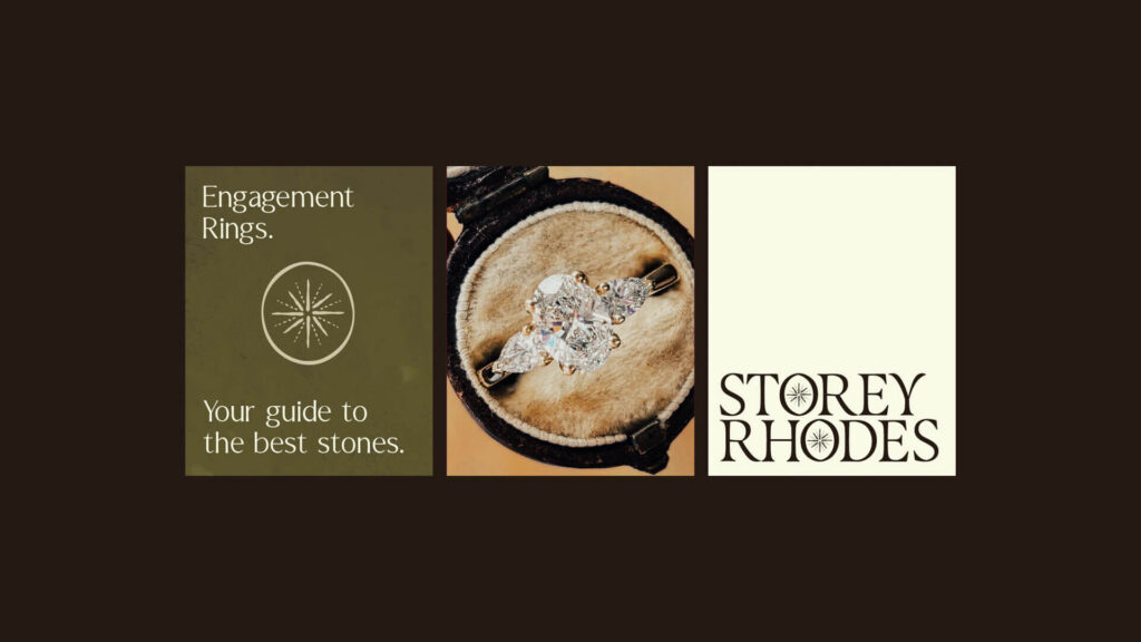 Storey Rhodes engagement rings guide with diamond ring